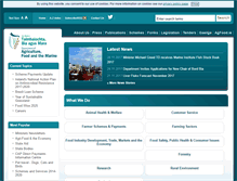 Tablet Screenshot of agriculture.irlgov.ie